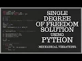Numerical Solution to the Single Degree of Freedom SDOF Problem - Part 2