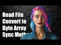 Synchronously read file and convert to byte-array