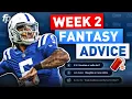 Live Week 2 Lineup Advice Injuries Matchups and More 2023 Fantasy Football