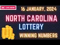 North Carolina Evening Lottery Results For - 16 January 2024