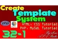 Create Template System 32 1 Checking Function Template System PHP MySQL CSS Tutorial Series