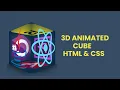 3d Animated Cube Using HTML and CSS Cube Animation CSS