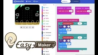 microbit code bluetooth radio string simulate