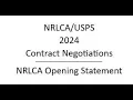 NRLCA Opening Statement 2024 Contract Negotiations