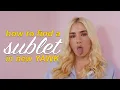 How to find a sublet in New York