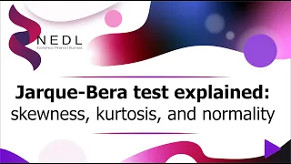 Jarque-Bera test explained skewness kurtosis and normality Excel