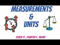 Units and Measurements with dimensional analysis class 11 physics