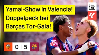 Barça zerlegt auch Valencia: FC Valencia - FC Barcelona |  4. Spieltag | LaLiga | DAZN Highlights