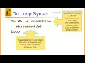 Control structures in vb