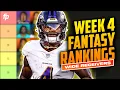 Top 40 Wide Receiver Rankings Tiers Week 4 2023 Fantasy Football