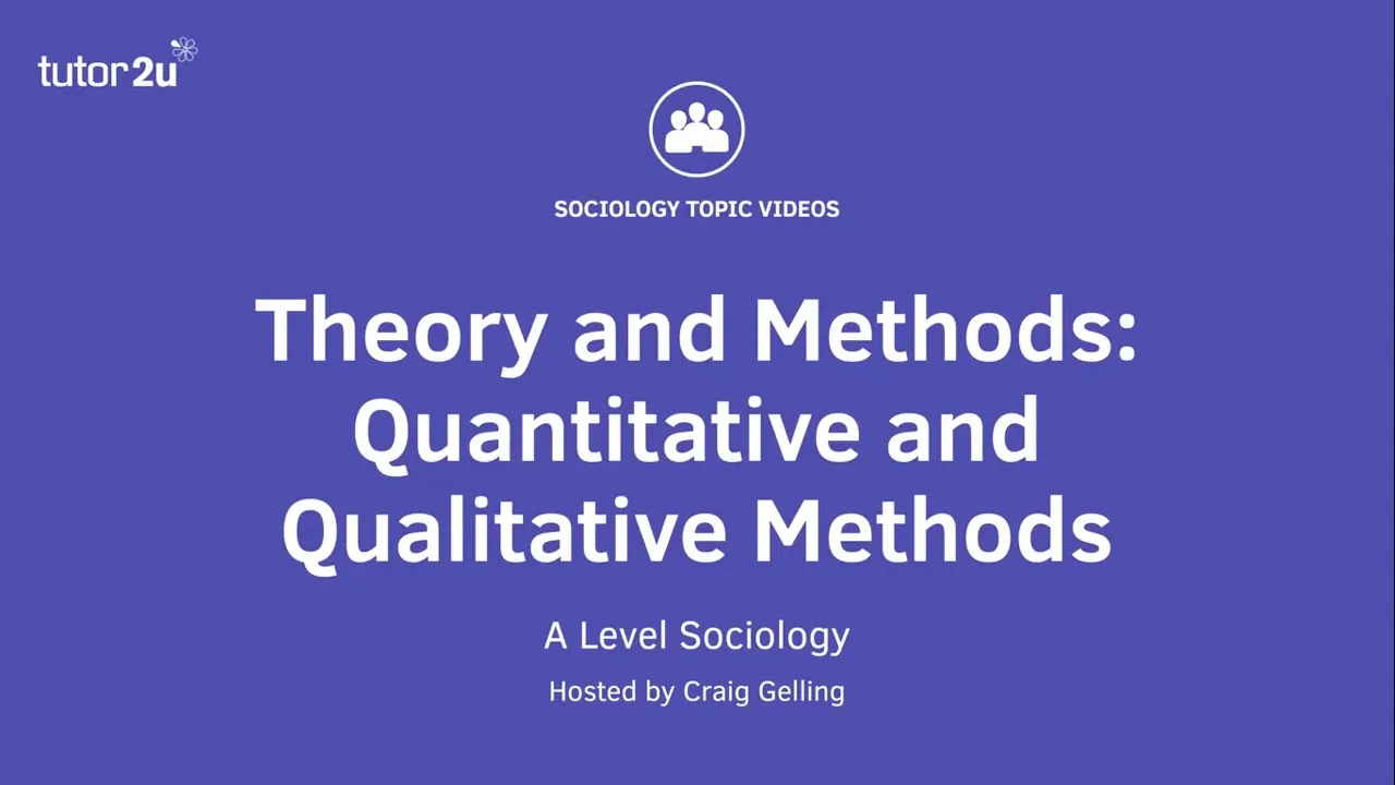 Research Methods in Sociology: Quantitative and Qualitative (Sociology Theory & Methods)