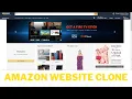 How to make a amazon clone website html css and javascript Source code