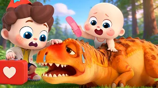 4 Bayi Mengejar Dinosaurus! 🦖| Lagu Dino | Lagu Anak-anak | Ayo ! Neo 🌟| BabyBus Bahasa Indonesia