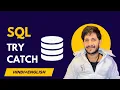 SQL Server TRY CATCH Example Handle Divide By Zero Error