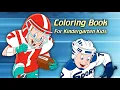 Sports Motivation Coloring Book For Kindergarten Kids