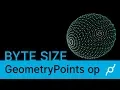 GeometryPoints op - byte size
