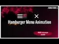 How To Make Hamburger Menu Animation Html CSS and JavaScript
