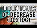 How to work the Dc2tog Crochet Stitch