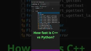 C vs Python Speed Test