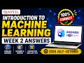 Introduction to Machine Learning Week 2 Assignment Answers NPTEL 2026 July October