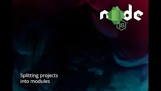How to split node js applications into modules using module exports