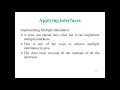 19 Applying Interface Multiple Interface in Class
