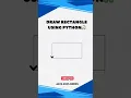 Draw a rectangle using Python Turtle