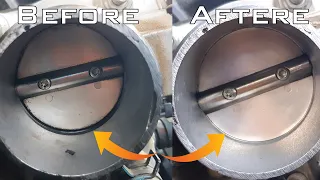 Don t Clean throttle body before watching cable controlled or Electrical Throttle body