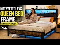 OLEVS Queen Size Bed Frame Review Smart Bedroom Upgrade Link in description