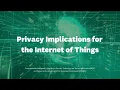 Privacy Implications for the Internet of Things