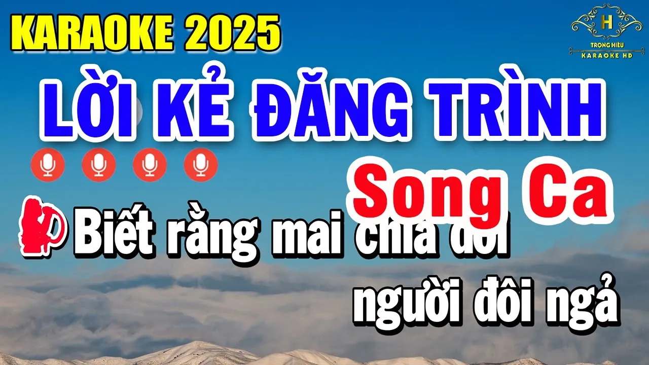 Lời Kẻ Đăng Trình karaoke sc 28/8/25