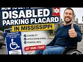 How to get a disabled parking placard in Mississippi