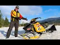 Testing a 1000cc X-Games Race Snowmobile