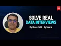 Solve Real Data Interviews Python SQL PySpark Learn With UD