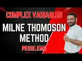 Milne Thomson Method Numerical Analytic Function Complex Variable Differentiation Maths