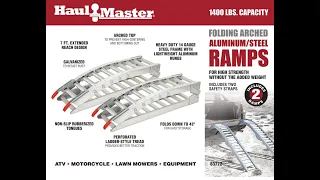 Harbor Freight Haul-Master 1400 Lbs folding ramps - Assembly and light review