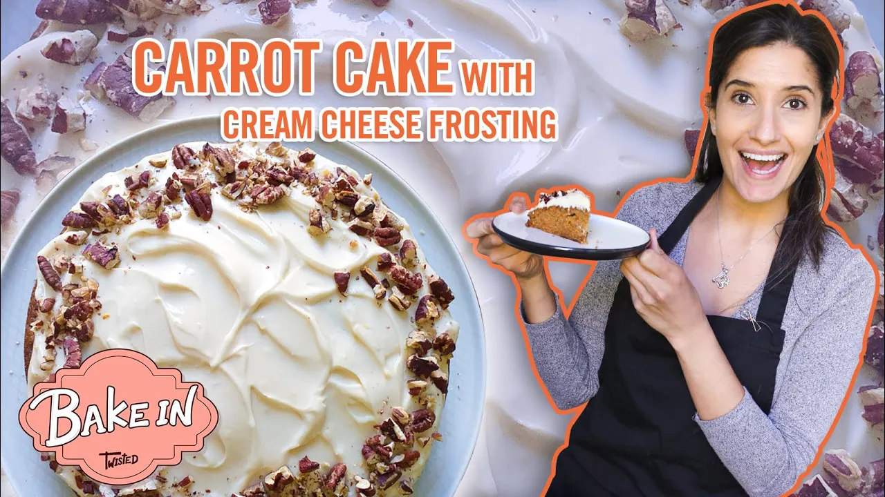 Amazing Carrot Cake with Cream Cheese Frosting. 