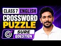 Class 7 English Onam Exam Crossword Puzzle Sure Question Exam Winner