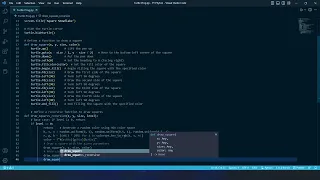 Recursive Square Snowflake Drawing with Python Turtle Graphics