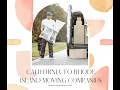 California To Rhode Island Moving Companies