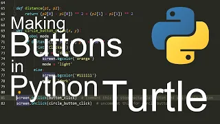 Creating Buttons in Python Turtle Rectangular and Circular Buttons