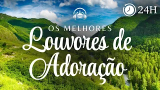 🎵 Louvores de Adoração Profunda 🙌🏻 Alivie a Mente, Sinta a Presença de Deus e Durma em Paz 🔥Live 24H