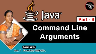 Learn Java Command Line Arguments Part - 9