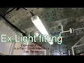 Explosion proof tube light fitting ex proof onboard a Gas tanker Paint Store