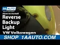 How to Replace Back up Reverse Light 98-05 Volkswagen Beetle