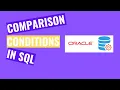Comparison Conditions in SQL 2020