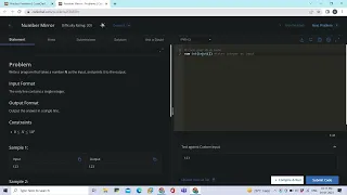Number Mirror - Codechef using python