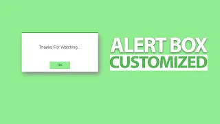 Customized Alert Box Design Using HTML CSS And JavaScript Code Bird