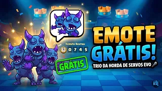 Resgate o novo Emote da Horda de Servos Evo DE GRAÇA no Clash Royale!