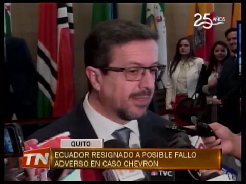 Ecuador resignado a posible fallo adverso en caso Chevron
